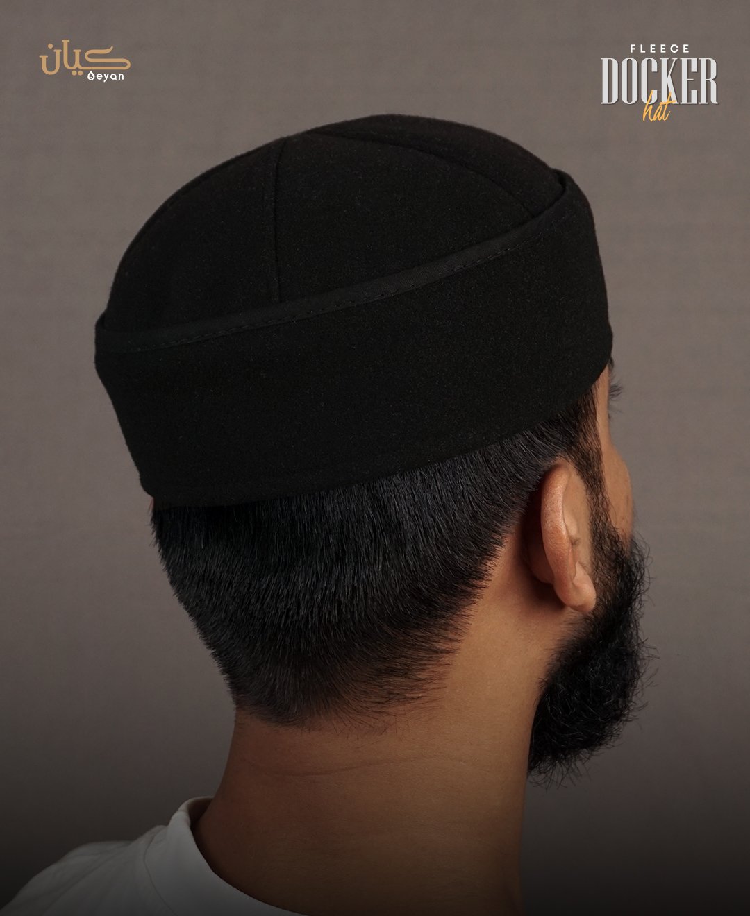 Fleece Docker Hat Black