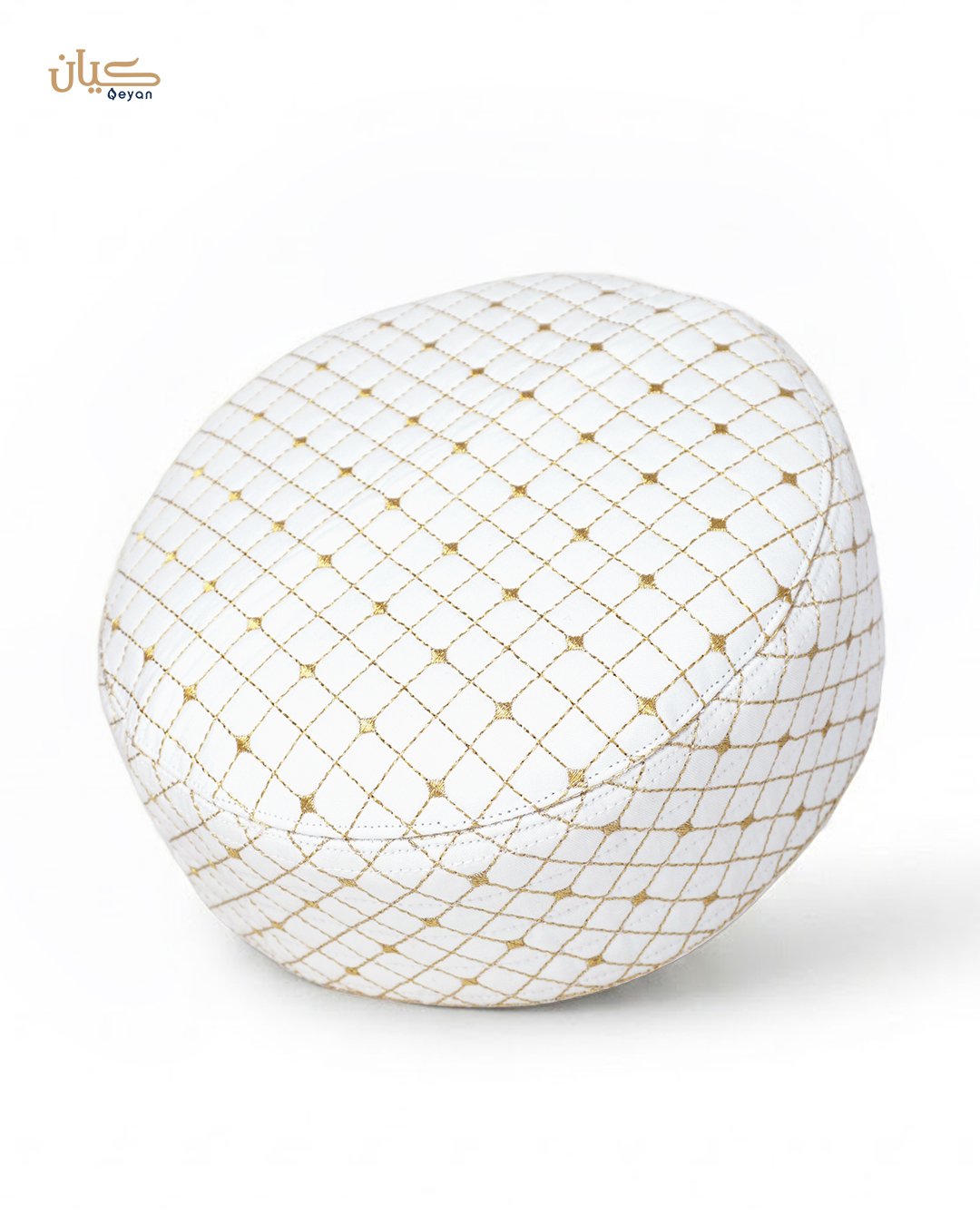 Signature Series Nuqta White Golden Prayer Hat